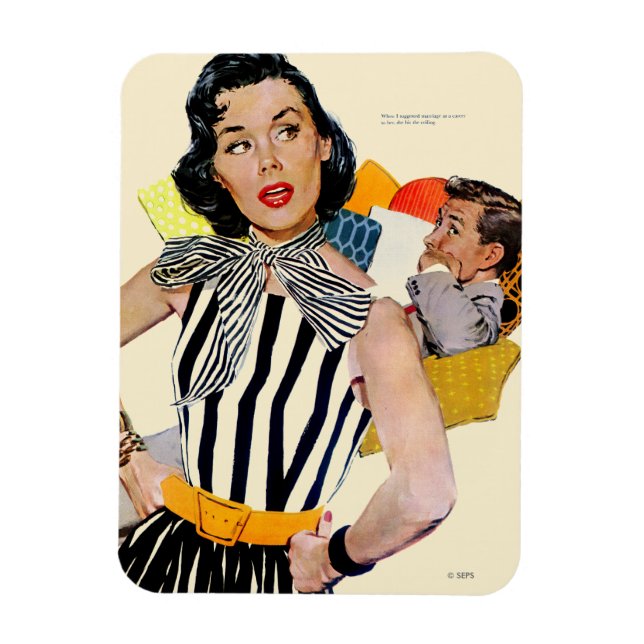 Die Dame wurde isoliert 2 Magnet (Vertikal)