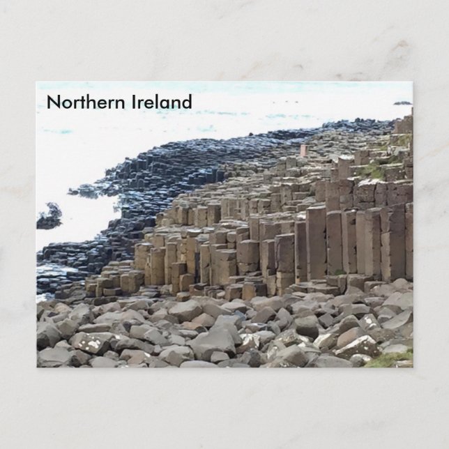 Die Damm des Riesen, Co. Antrim, Nordirland. Postkarte (Vorderseite)