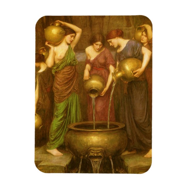 Die Danaides von John William Waterhouse Magnet (Vertikal)
