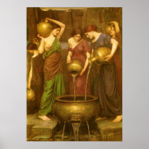 Die Danaides von John William Waterhouse Poster
