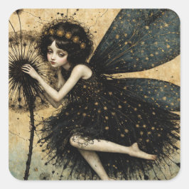 Die Dandylion Fairy Quadratischer Aufkleber