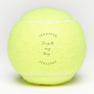 Die Dang-Sache Machen Benutzerdefinierte Paarnamen Tennisbälle