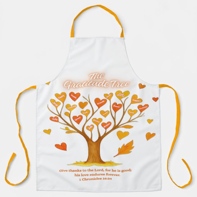 Die Dankeschön Tree All-over-Print-Schürze Schürze (Vorderseite)