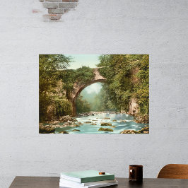 Die Dargle-Brücke in Irland Poster