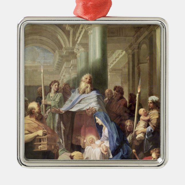 Die Darstellung im Tempel, 1692 Ornament Aus Metall (Vorne)