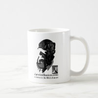 Die darwin-Illusions-Kaffee-Tasse