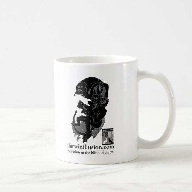 Die darwin-Illusions-Kaffee-Tasse Kaffeetasse (Rechts)