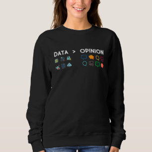 Die Daten sind größer als die der Meinungsstatisti Sweatshirt