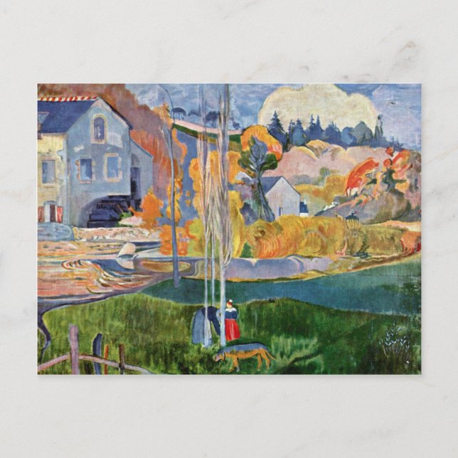 Die David-Mühle in Pont-Aven von Gauguin Paul Postkarte (Vorderseite)