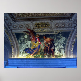 Die Decke im Vatikanmuseum in Rom Print Poster