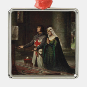 Die Dedication (der mittelalterliche Ritter und se Ornament Aus Metall