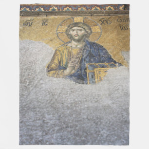 Die Deesis Mosiac Upper Gallery Hagia Sophia Fleecedecke