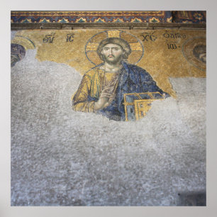 Die Deesis Mosiac Upper Gallery Hagia Sophia Poster