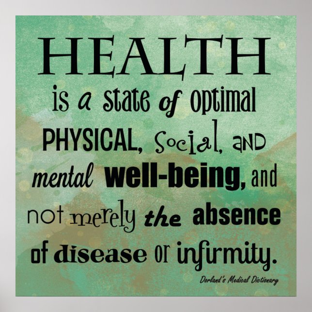 Die Definition des "Chiropraktischen Gesundheitspu Poster (Vorne)