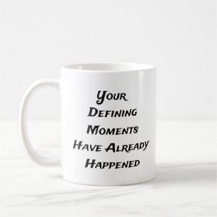 Die Definition von Momenten, die bereits in der Ta Kaffeetasse