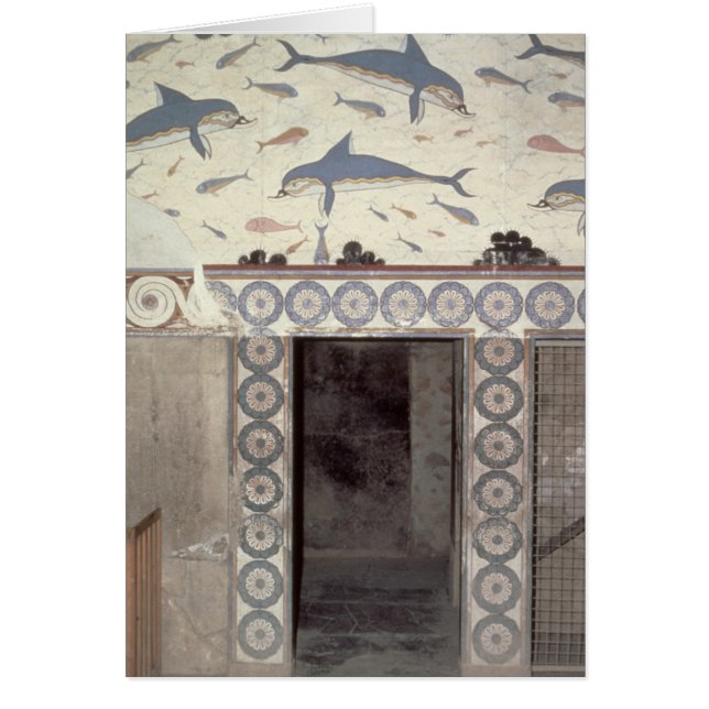 Die Delphin-Freskos im Badezimmer der Königin (Vorne)