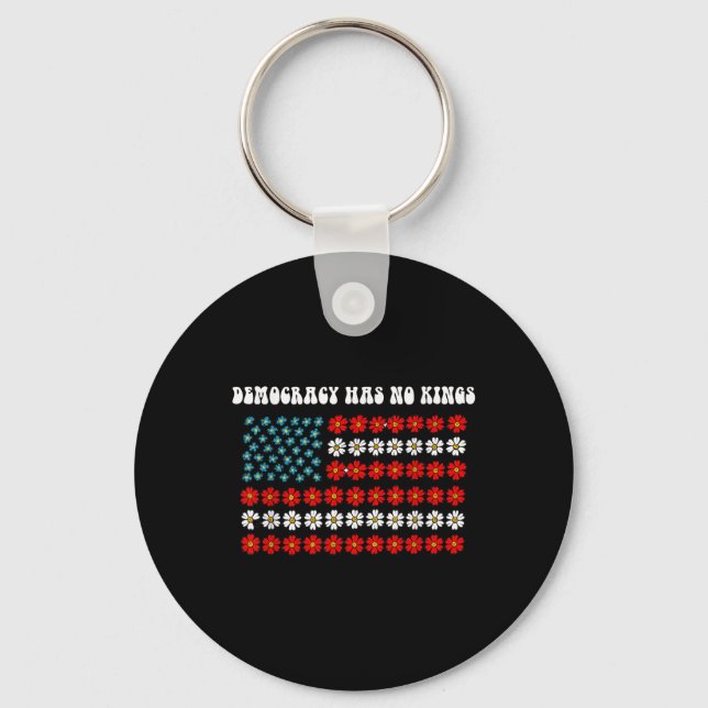 Die Demokratie hat nichts von Amerikas Flaggendesi Schlüsselanhänger (Vorderseite)