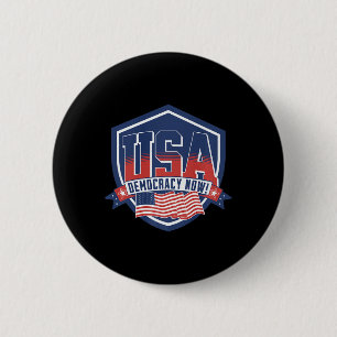 Die Demokratie wählt jetzt Kamala Harris 2024 Demo Button