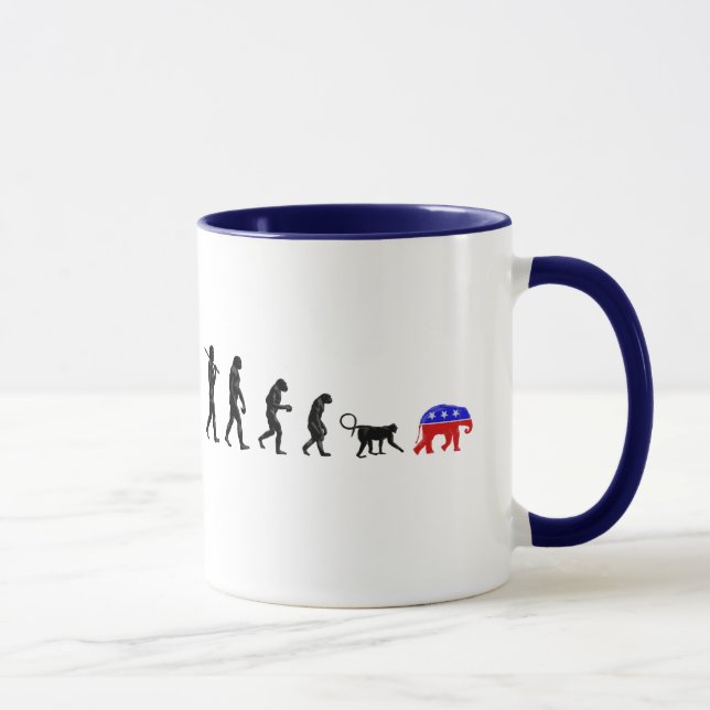 Die demokratische Theorie des Verlaufs Tasse (Rechts)
