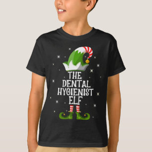 Die Dental Hygienist Elf Familie passt Weihnachten T-Shirt
