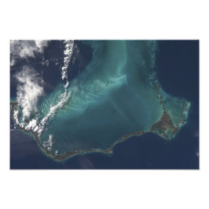 Die der Bahamas langatmige schmale Eleuthra Insel Fotodruck