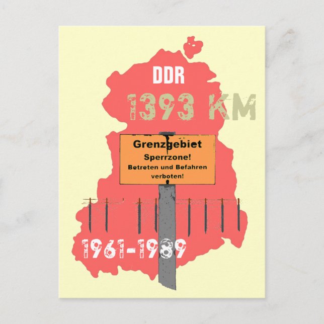 Die der DDR Postkarte (Vorderseite)