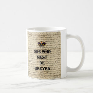 Die, der man gehorchen muss kaffeetasse