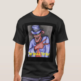 Die Der Zylinder-schwarzen der Männer des Teufels T-Shirt
