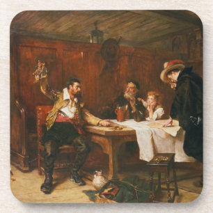 Die des Buccaneers Geschichte (Öl auf Leinwand) Getränkeuntersetzer