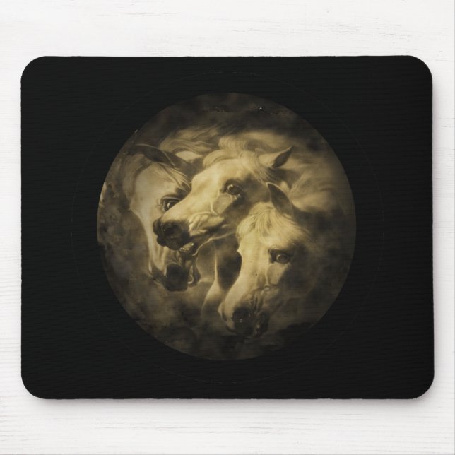 Die Des Pharoahs Pferde Mousepad (Vorne)