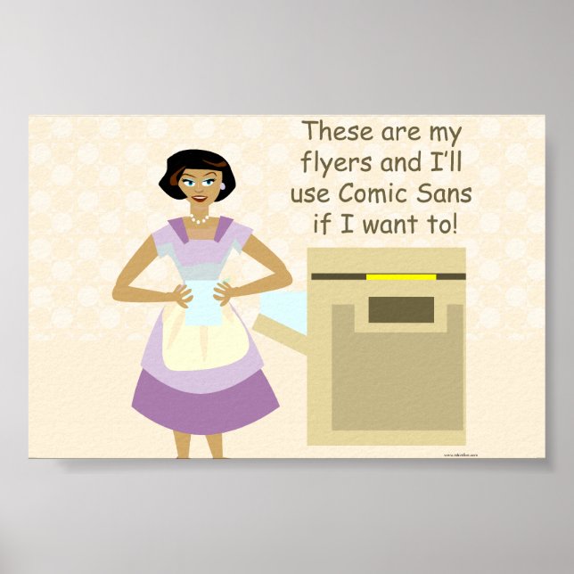 Die Design-Göttin des Flyers Poster (Vorne)