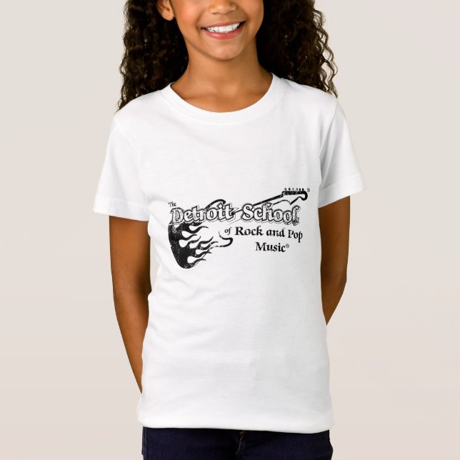 Die Detroit-Schule des Felsens und des Grunge des T-Shirt (Vorderseite)
