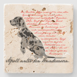 Die Deutsche Dogge - der Apoll unter den Hunderass Steinuntersetzer