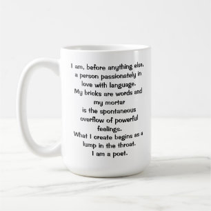 Die Dichter-Credo-Tasse Kaffeetasse