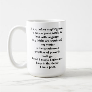 Die Dichter-Credo-Tasse Kaffeetasse
