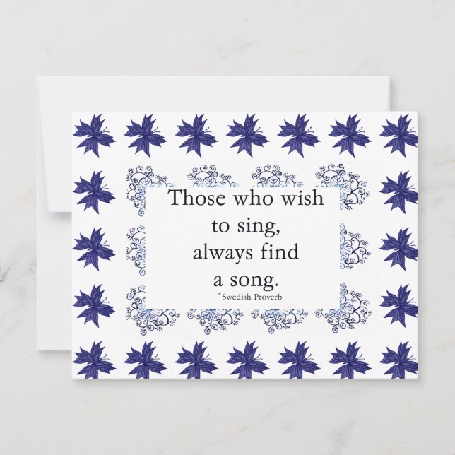 Die, die Einladung singen möchten (Vorderseite)