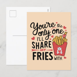 Die, die ich meine Freunde mit lustigen Valentinen Feiertagspostkarte
