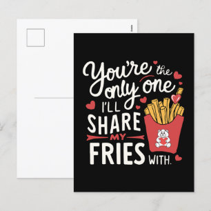 Die, die ich meine Freunde mit lustigen Valentinen Feiertagspostkarte