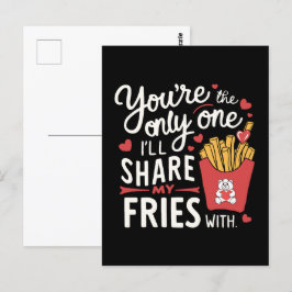 Die, die ich meine Freunde mit lustigen Valentinen Postkarte