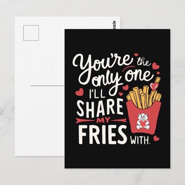 Die, die ich meine Freunde mit lustigen Valentinen Postkarte (Vorne/Hinten)