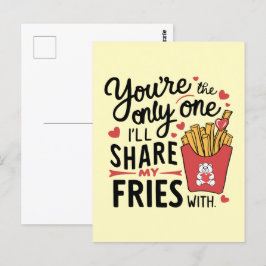 Die, die ich meine Freunde mit lustigen Valentinen Postkarte