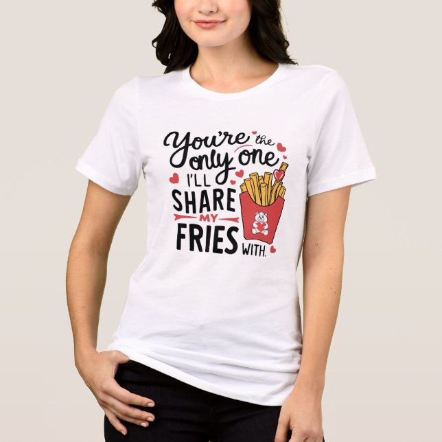 Die, die ich meine Freunde mit lustigen Valentinen Tri-Blend Shirt (Vorderseite)