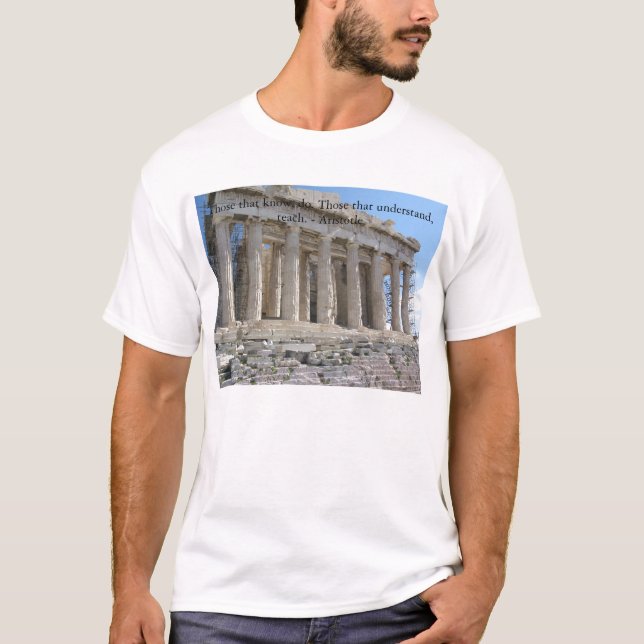 Die, die wissen, tun. Die, die verstehen, T-Shirt (Vorderseite)