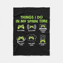 Die Dinge, die Gamer in spärlicher Zeit tun Fleecedecke
