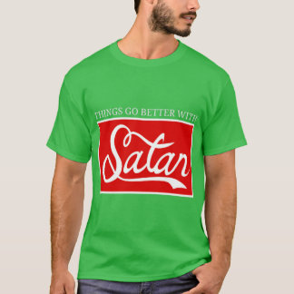Die Dinge gehen besser mit Satan-Junge T-Shirt