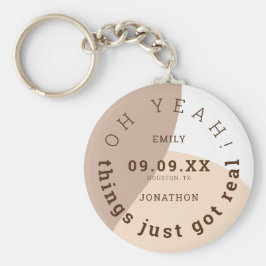 Die Dinge Got einfach echter brauner Cremerwitz Sa Schlüsselanhänger