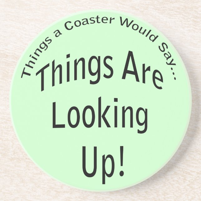 Die Dinge schauen nach dem hellen Untersetzer (Vorne)