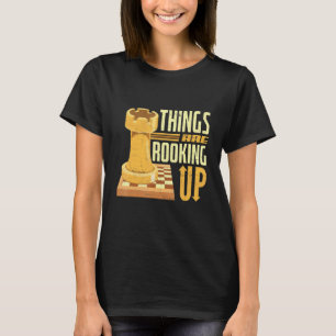 Die Dinge sind dabei, Schachbrettfahrer-Aufzug-Che T-Shirt