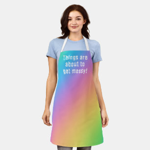 Die Dinge sind im Begriff, Messy zu bekommen! Schü Schürze