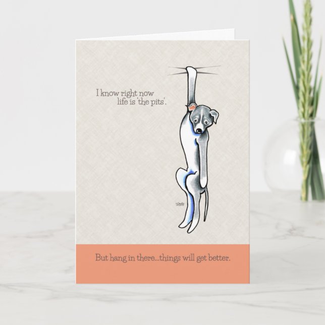 Die Dinge werden Niedlicher, Pit Bull-Förderung Karte (Vorderseite)